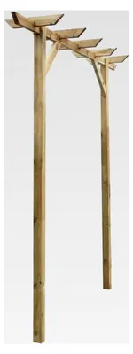 Produktbild von Holzbogen für Garten, Kletterpflanzen, Dekoration 200x40x205 cm