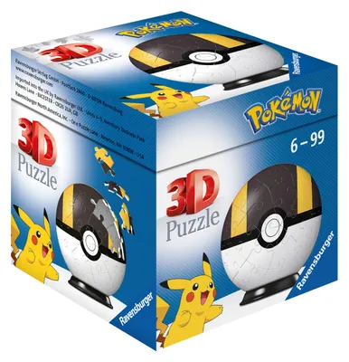 Zdjęcie produktu dla RAV puzzle 3D Kula 54 Pokemon czarna 11266