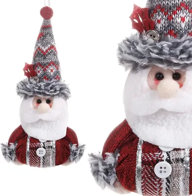 Produktbild von SPRINGOS Weihnachtsmann 19 cm zum Aufhängen Weihnachtsanhänger Weihnachtsbaumschmuck Dekofigur Weihnachten Tannenbaum