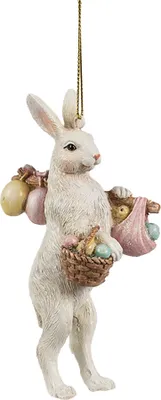 Produktbild von Clayre & Eef Oster-Anhänger Kaninchen 13 cm Beige Kunststoff