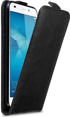 Produktbild von Cadorabo Hülle für Honor 5C Schutz Hülle in Schwarz Flip Etui Handyhülle Case Cover