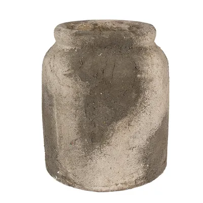 Immagine prodotto di Vaso da fiori Clayre & Eef Ø 18x20 cm Grigio Beige Terracotta