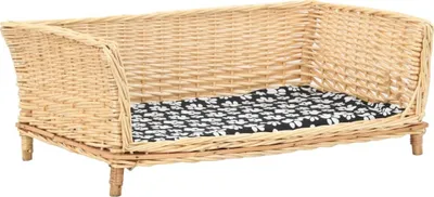 Produktbild von Hundekorb mit Kissen 90x54x35 cm Natur Weide