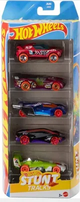 Obrázek produktu pro Hot Wheels JBJ83 5-pak vozidel Stunt Tracks hrací sada