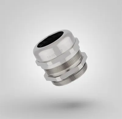 Produktbild von "Verschraubung M63x1,5 mit Reduzierung Messing (CuZn) vernickelt Gewindelänge 15,0mm"