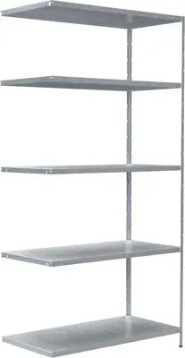 Produktbild von Steck-Anbauregal Schulte verzinkt 200x100x50 cm 5 Böden geteilte Winkelprofile Tragkraft 425 kg