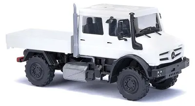 Produktbild von Busch 51081 - H0 - Mercedes-Benz Unimog U 5023 Doppelkabine Bj. 2013, weiß - Neu