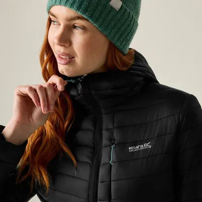 Produktbild von Regatta - "Lighthouse" Steppjacke für Damen, Leicht RG13590 (46 DE) (Schwarz/Wasser Blau)