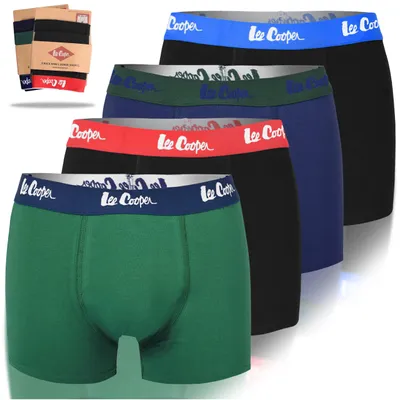 Obrázek produktu pro Lee Cooper pánské boxerky, balení 4 ks, bavlněné, pohodlný střih, velikost XXL