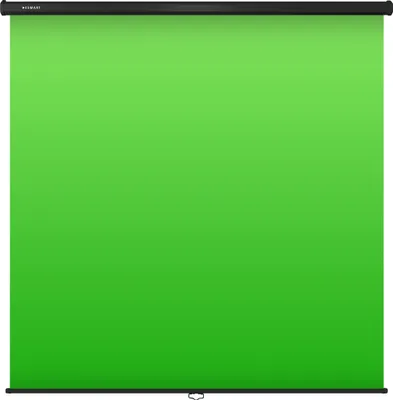 Produktbild von ESMART Rollo Greenscreen 200 x 200 cm (111") Grüner Chroma-Key-Hintergrund für Fotografie, Video, Live Gaming-Streaming, Virtual Studio | Wand-/ Deckenmontage