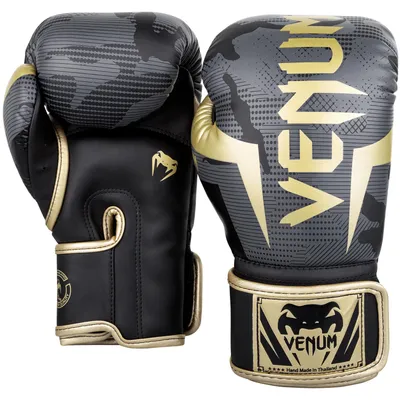 Produktbild von Venum Boxhandschuhe Elite Gold Camo(14 Unzen)