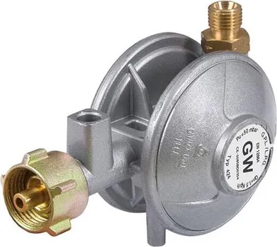 Immagine prodotto di Kit Enders Profi Gas con protezione contro la rottura del tubo flessibile e regolatore di pressione di sicurezza del gas - Prescritto dal commercio