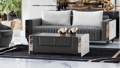 Produktbild von Tische Möbel Tisch Luxus Beistelltisch Holz Modern Couchtisch Wohnzimmer Design