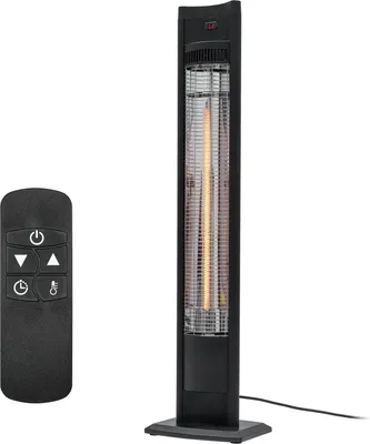 Produktbild von WALTER Professional Infrarot Standheizstrahler 2000 W, Hightech Wärmestrahler für Garten und Terrasse, Infrarot Heizstrahler, energieeffiziente Karbon-Infrarot Technologie, mit Fernbedienung