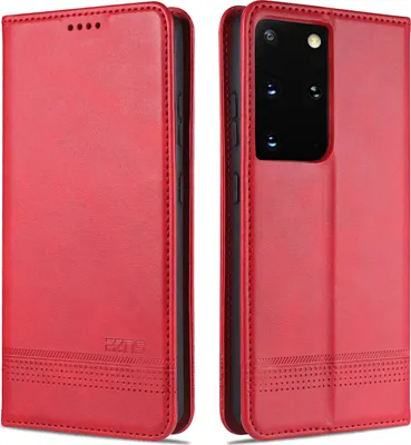 Produktbild von LaimTop LederHülle für Samsung S21 Ultra 5G, Klapphüllen Brieftasche Magnetverschluss Ständer Schutzhülle für Samsung Galaxy S21 Ultra 5G Rosa