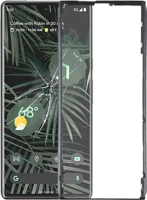 Image de Cadre de l'écran LCD avant avec bordure pour Google Pixel 6 Pro