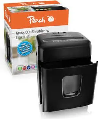 Obrázok produktu pre Peach PS500-46 Skartovač s krížovým rezom 65 dB čierny