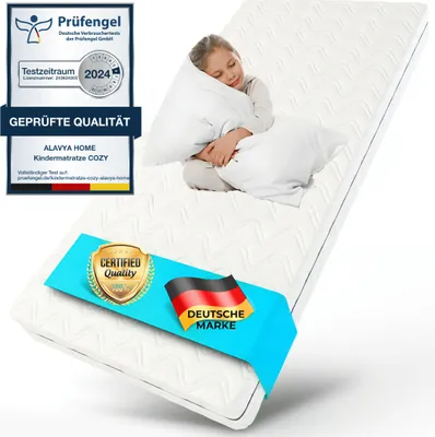 Produktbild von Kindermatratze 80x180 cm CertiPUR er für Kinderbett, Jugendmatratze 80x180 cm Kaltschaummatratze