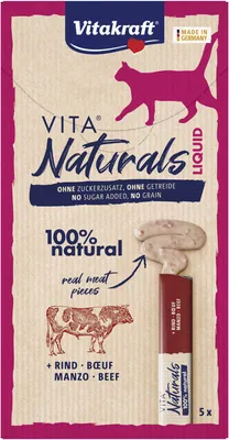 Obrázek produktu pro Vitakraft Naturals Liquid, Hovězí, 15 g, Bez obilovin