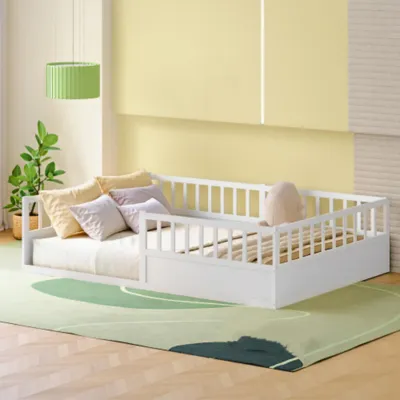 Produktbild von Kinderbett, Bett mit offener Seite, Einzelbett 140x200cm Kinderbett