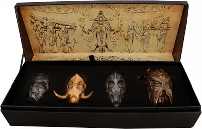 Obrázek produktu pro Sada sběratelských replik The Elder Scrolls V: Skyrim - Dragon Priest Masks (4 ks)