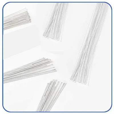 Produktbild von Culpitt Blumendraht Weiß 50Stk. 0,3mm