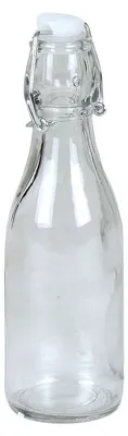 Produktbild von BURI Drahtbügelflasche 0,25 Liter Glasflasche Bügelflaschen Bügelverschluss