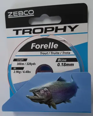 Produktbild von Forelle Angelschnur monofil fluo orange Ø 0,18mm 300m 2,9 kg