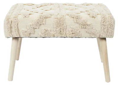 Produktbild von Beistellhocker Berber Mirage - natur - Holz - 60 x 40 x 32 cm - Marokkanischer Stil
