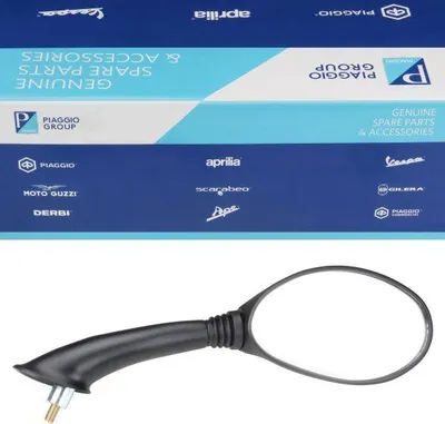 Produktbild von Spiegel rechts 581555 schwarz original für Piaggio Vespa ET2 ET4 50 125 150