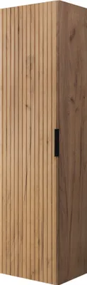 Produktbild von Rodan | Badmöbel Set - Braun Matt - Craft Eiche | 60/57/46 cm & 35/136/27 cm | Waschbeckenunterschränke, Bad Möbel, Hochschrank, Badezimmerschränk