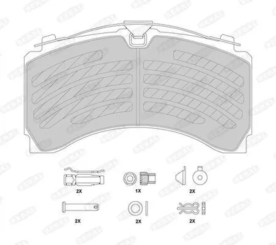 Produktbild von BERAL BCV29244TK Bremsbeläge Satz Bremsklötze passend für MERCEDES-BENZ AROCS ACTROS ANTOS ACTROS MP4 / MP5 AXOR
