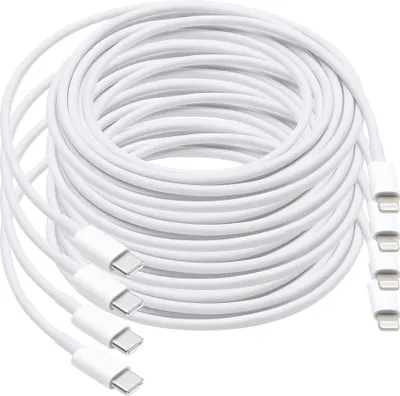 Produktbild von MMOBIEL 4x USB – C to 8 Pin Lightning Kabel 1 Meter - für iPhone / iPad / MacBook / iPod