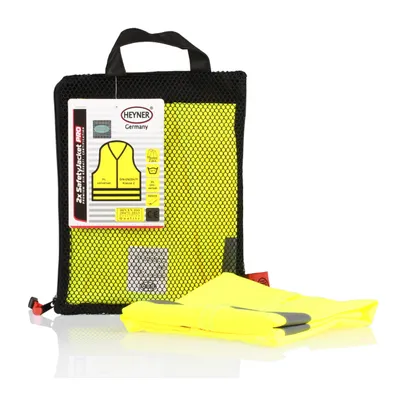 Produktbild von HEYNER® Warnweste 2er Set mit Zertifikat Leuchtend Gelb XL Reflektorweste Atmungsaktiv & DIN EN 1150:1999 Universal