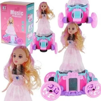 Obrázek produktu pro Princess in a Carriage Music Box Baby Doll Světelné efekty a melodie