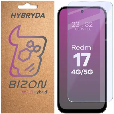 Produktbild von Flexibles Hybridglas für Xiaomi Redmi Note 17 4G/5G, Bizon Hybrid Mule