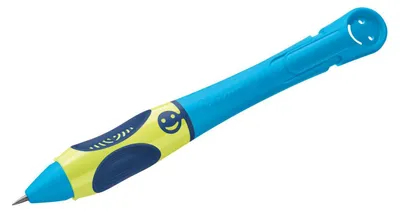 Produktbild von griffix Bleistift - Neon Fresh Blue Rechtshänder Faltschachtel mit Eurolochung. Packung mit 10 Stück