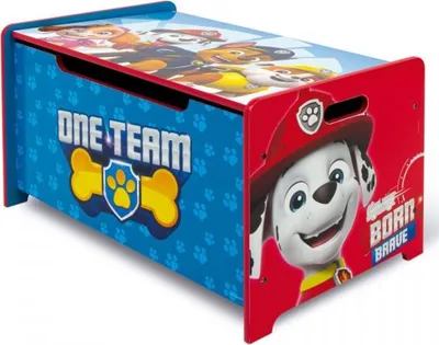 Produktbild von Kinderholzmöbel 2in1 PAW PATROL Bank / Spielzeugkiste, PW14176