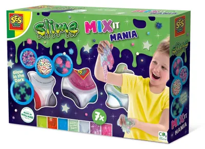 Obrázek produktu pro SES Creative Slime Mix it mania, Sliz, Chemie, 3 rok/roky, Vícebarevný