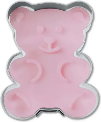 Image de Städter Emporte-pièce à gaufrer avec éjecteur Ours, emporte-pièce, moule à biscuits, biscuits, acier inoxydable, 5 cm, 055063