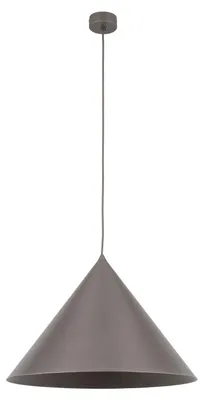 Produktbild von Hängeleuchte Metall E27 D: 50 cm H: max. 170 cm Braun rund Modern Pendelleuchte