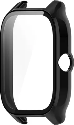 Zdjęcie produktu dla INF Kompatybilne z Amazfit GTS4 Przezroczyste Białe Etui - PC + Szkło Hartowane Czarny