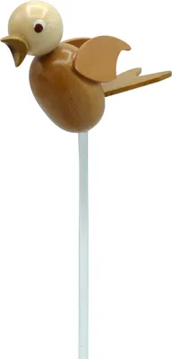 Produktbild von Dekoration Blumenstecker Vogel mit dunklem Körper Höhe 19cm NEU