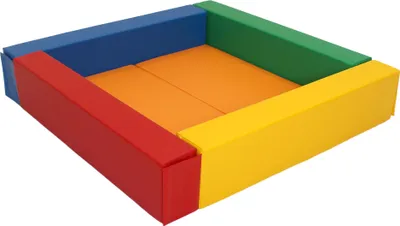 Produktbild von IGLU Soft Play Bälle-Bad Softbausteine Ballpool Ballebad Multicolore 130x130 cm
