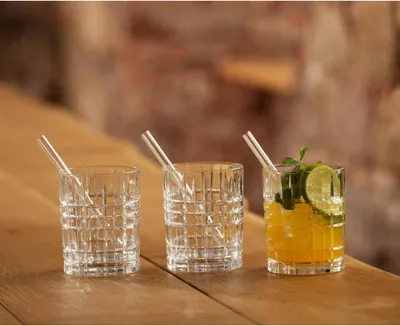 Produktbild von Nachtmann Glastrinkhalm kurz Set/4 mit Bürste 102948/Abverkauf nur solange Vorrat reicht