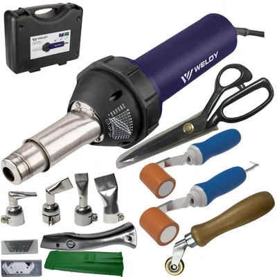 Heißluftpistole 1600W Dachdecker Schweißpistole mit Zubehör