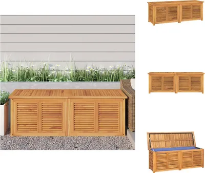 Produktbild von vidaXL Gartenbox mit Beutel 150x50x53 cm Massivholz Teak -  Gartenboxen