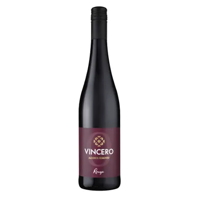 Produktbild von VINCERO Rouge - Premium alkoholfreier Wein (<0,5%) Erfrischend & fruchtig entalkoholisierter Rotwein aus Deutschland (0,75l)