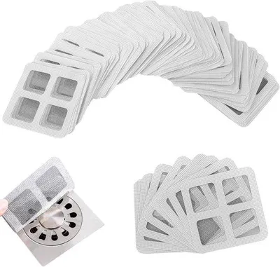 Productafbeelding van Disposable douche haar stickers 10 cm x 10 cm - hoogwaardige glasvezel - voorkomt verstoppingen