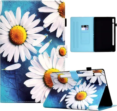 Produktbild von Schutzhülle Tablethülle für Samsung Galaxy Tab S8 Case Cover Tasche Bumper Wallet, Farbe:Sonnenblume, Modell wählen:Samsung Galaxy Tab S8